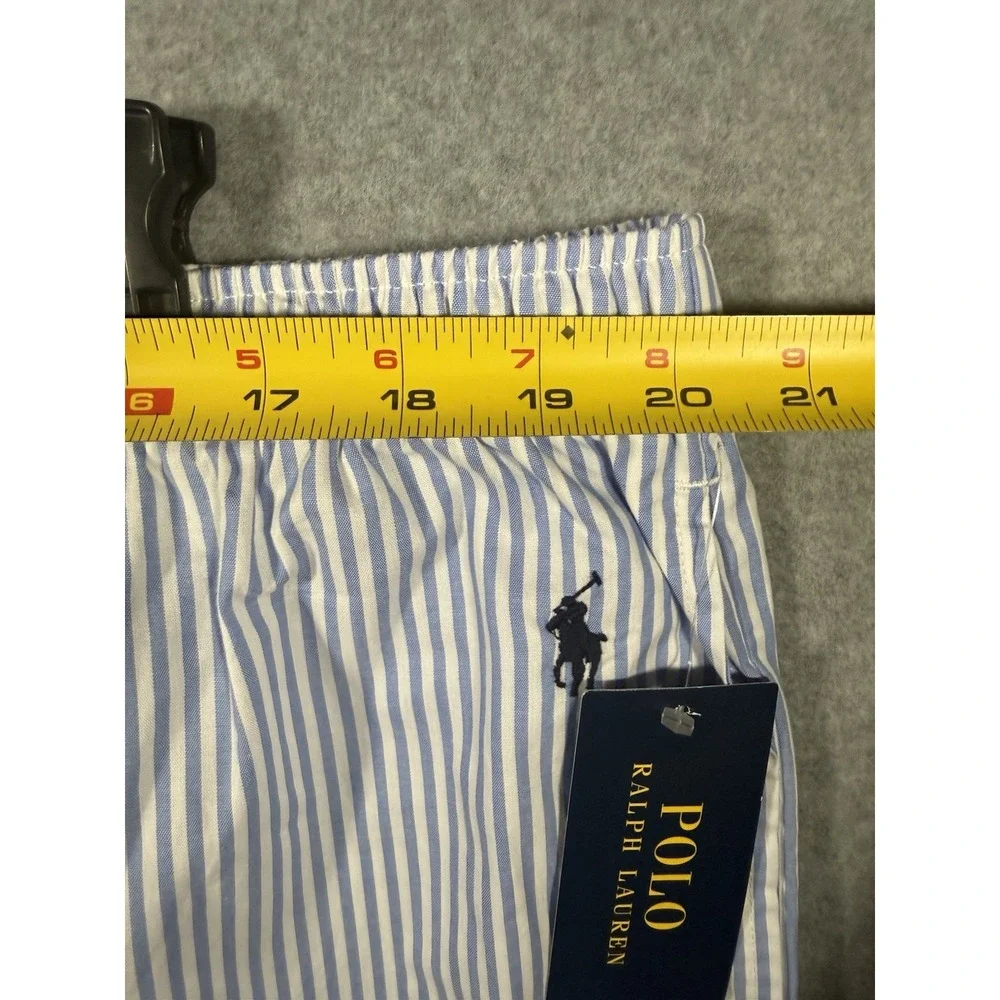 Polo Ralph Lauren Men's Blue and White Striped Sleepwear Pajama Pants Size 1XT